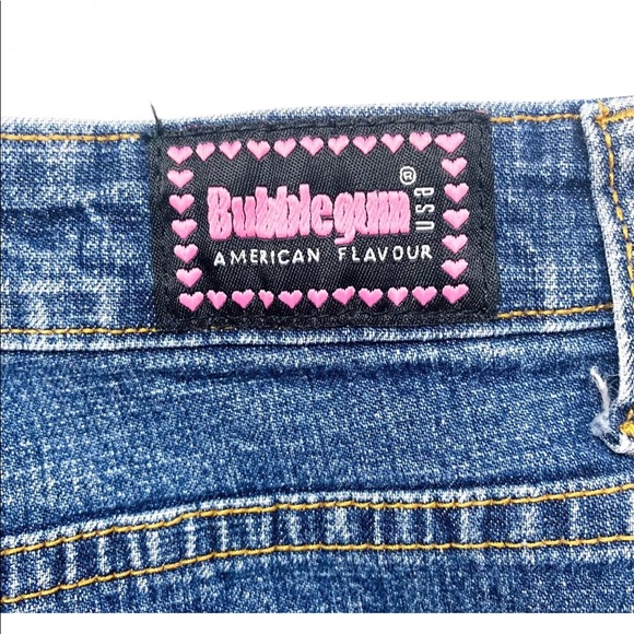 Bubble Gum Jean Skirt Girls Size 5/6 Solid Blue - Picture 5 of 5